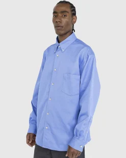Button-Up Overshirt Kornblomst Bla