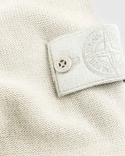 Cardigan Med Halv Lynlas I Beige