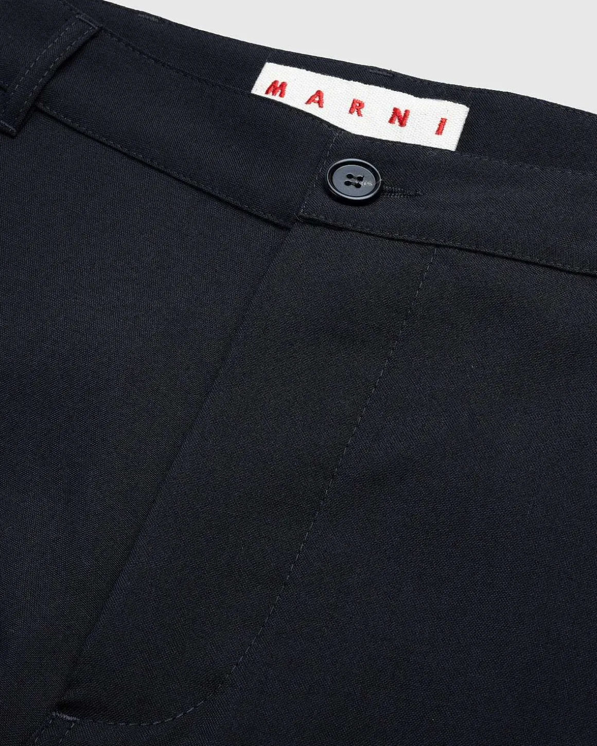 Cargo Pocket Uldbukser Sort