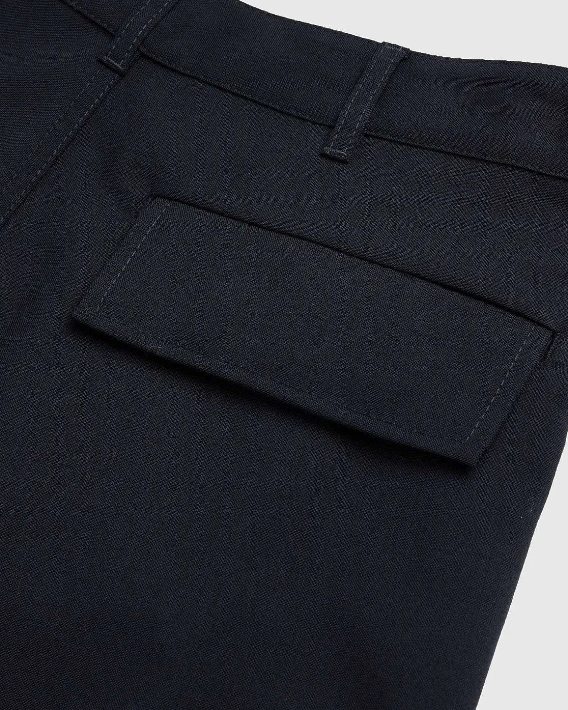 Cargo Pocket Uldbukser Sort
