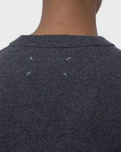 Cashmere V-Hals Sweater Gra