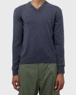 Cashmere V-Hals Sweater Gra
