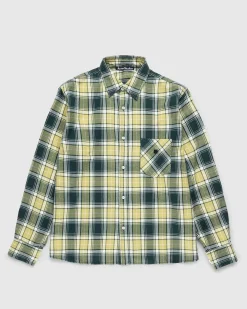Check Button-Up Skjorte Skovgron/Lysegron