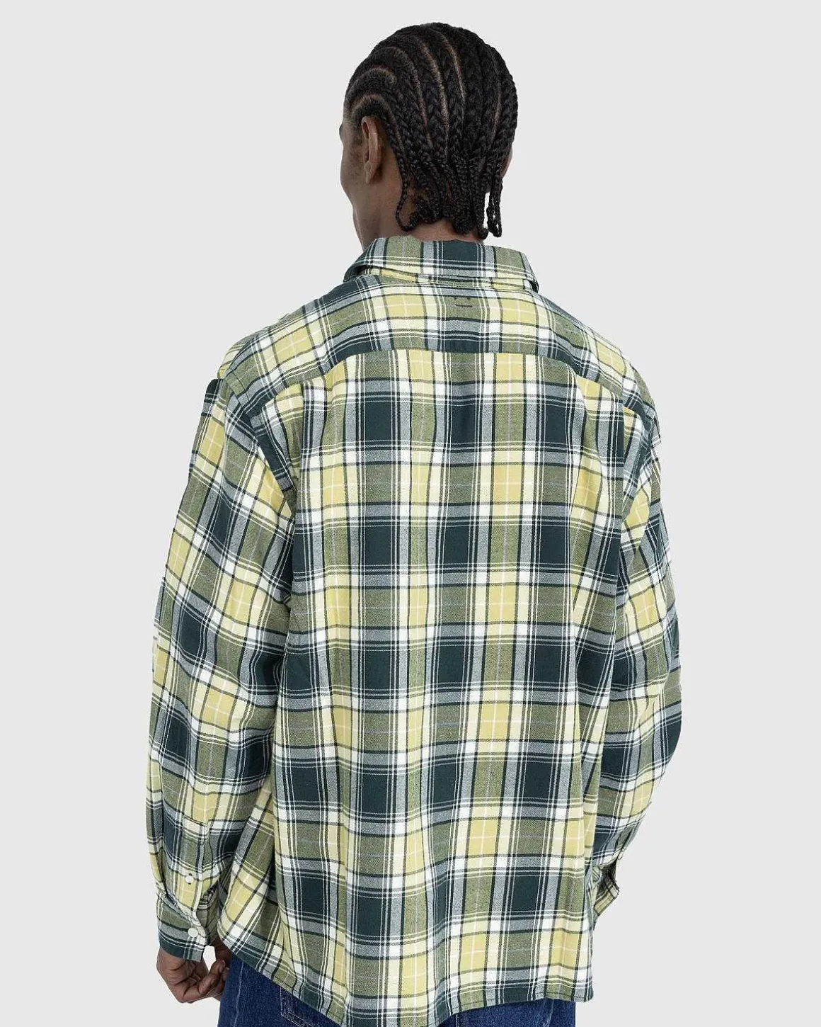 Check Button-Up Skjorte Skovgron/Lysegron