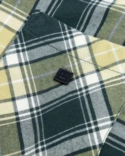 Check Button-Up Skjorte Skovgron/Lysegron