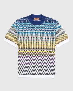 Chevron T-Shirt Bla/Sort/Hvid