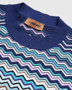 Chevron T-Shirt Bla/Sort/Hvid