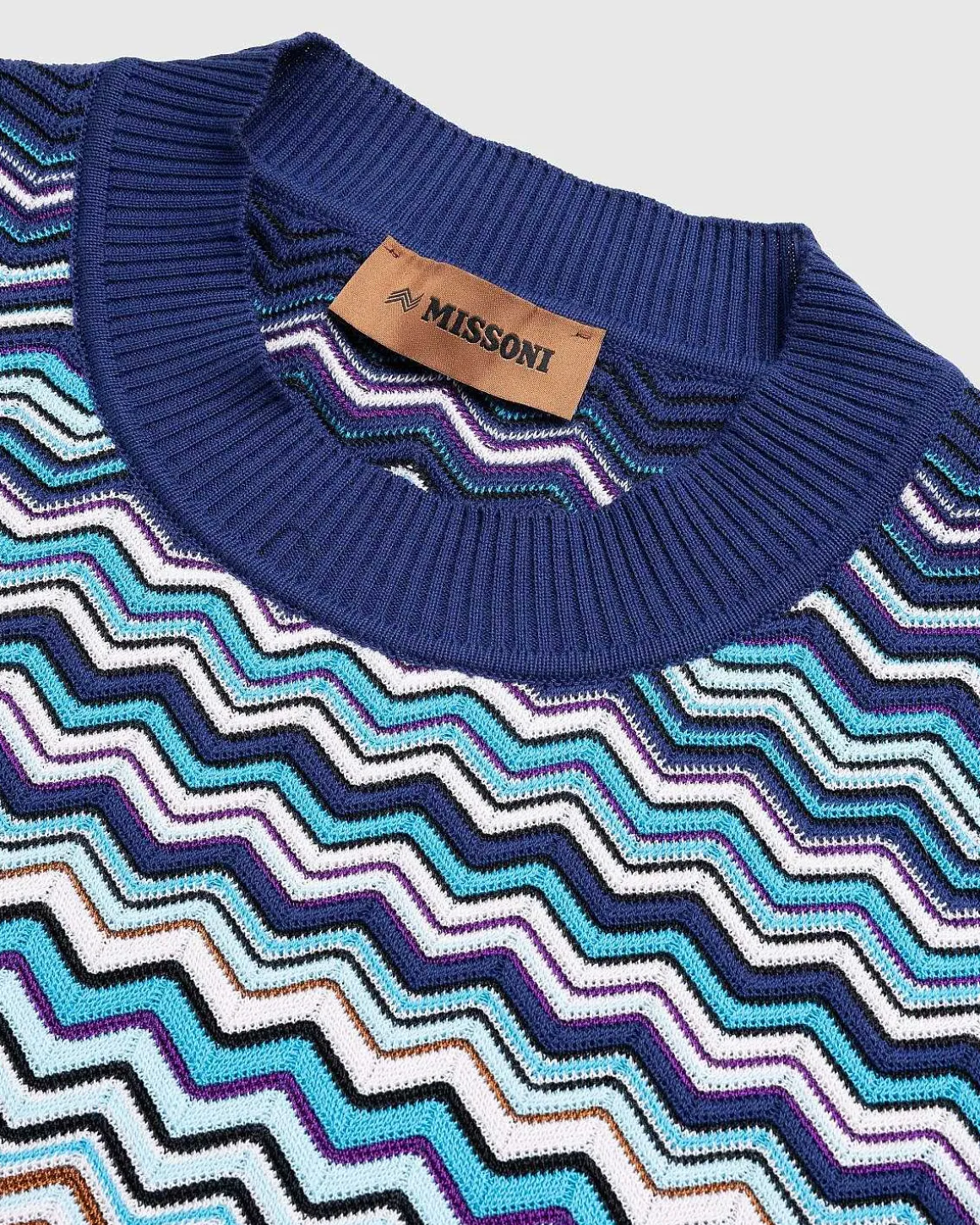 Chevron T-Shirt Bla/Sort/Hvid
