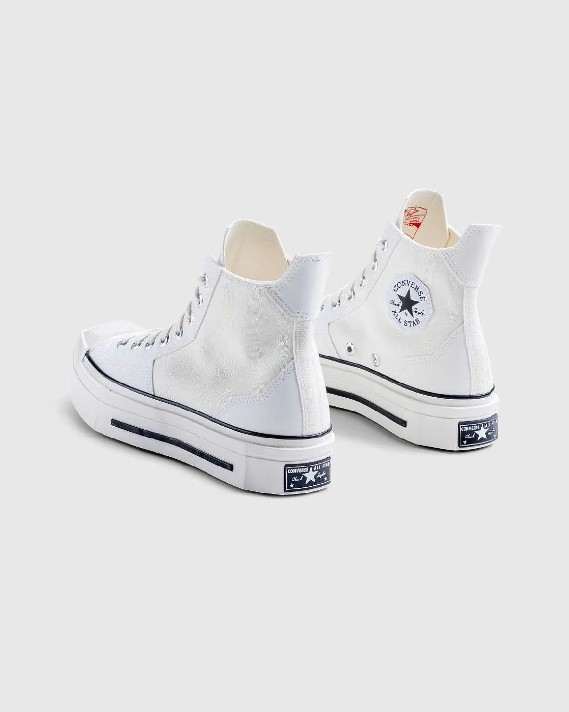 Chuck 70 De Luxe Squared Hi Egret/Sort/Egret