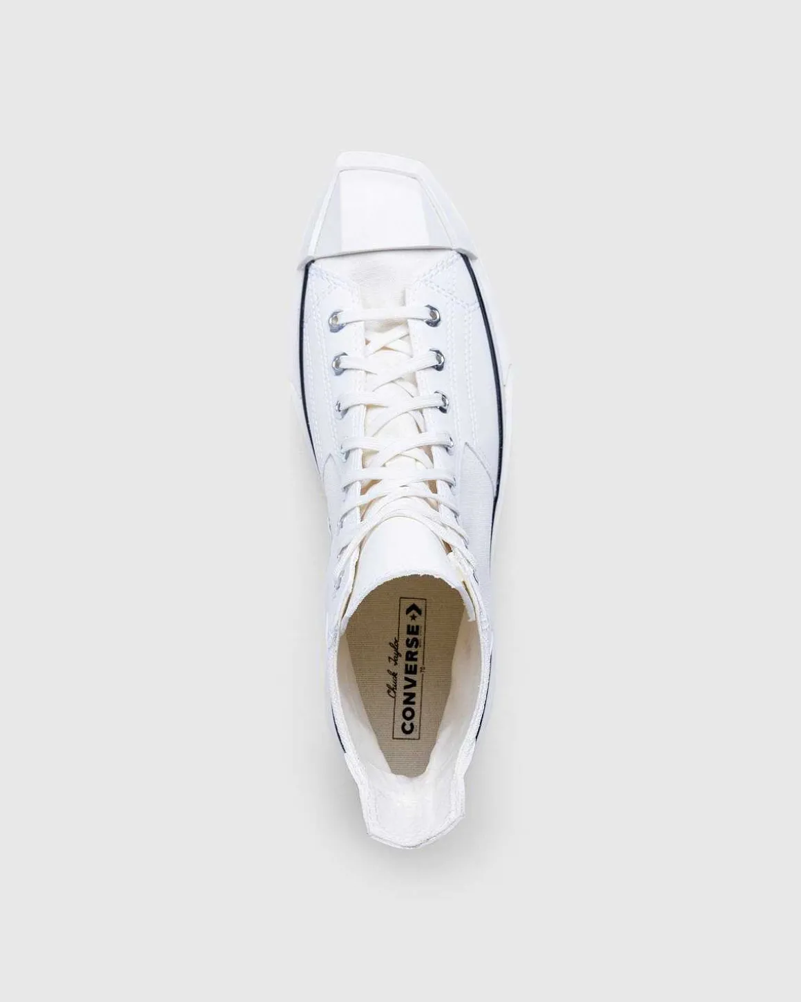 Chuck 70 De Luxe Squared Hi Egret/Sort/Egret
