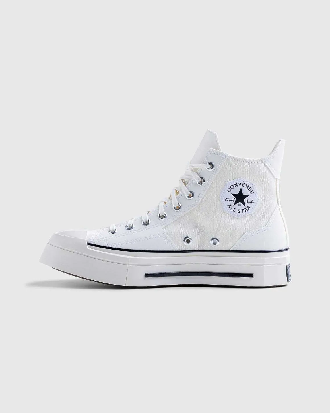 Chuck 70 De Luxe Squared Hi Egret/Sort/Egret