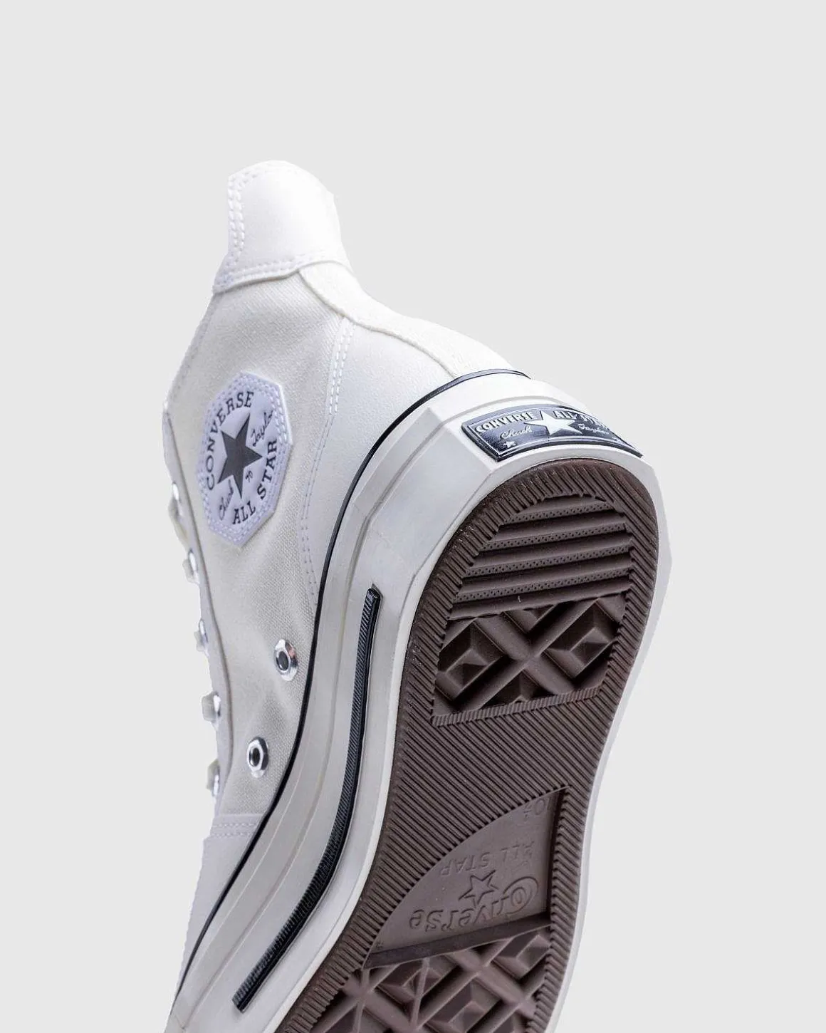 Chuck 70 De Luxe Squared Hi Egret/Sort/Egret