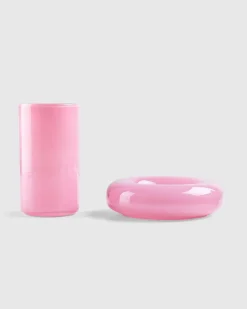 Chunky Glasvase Pink