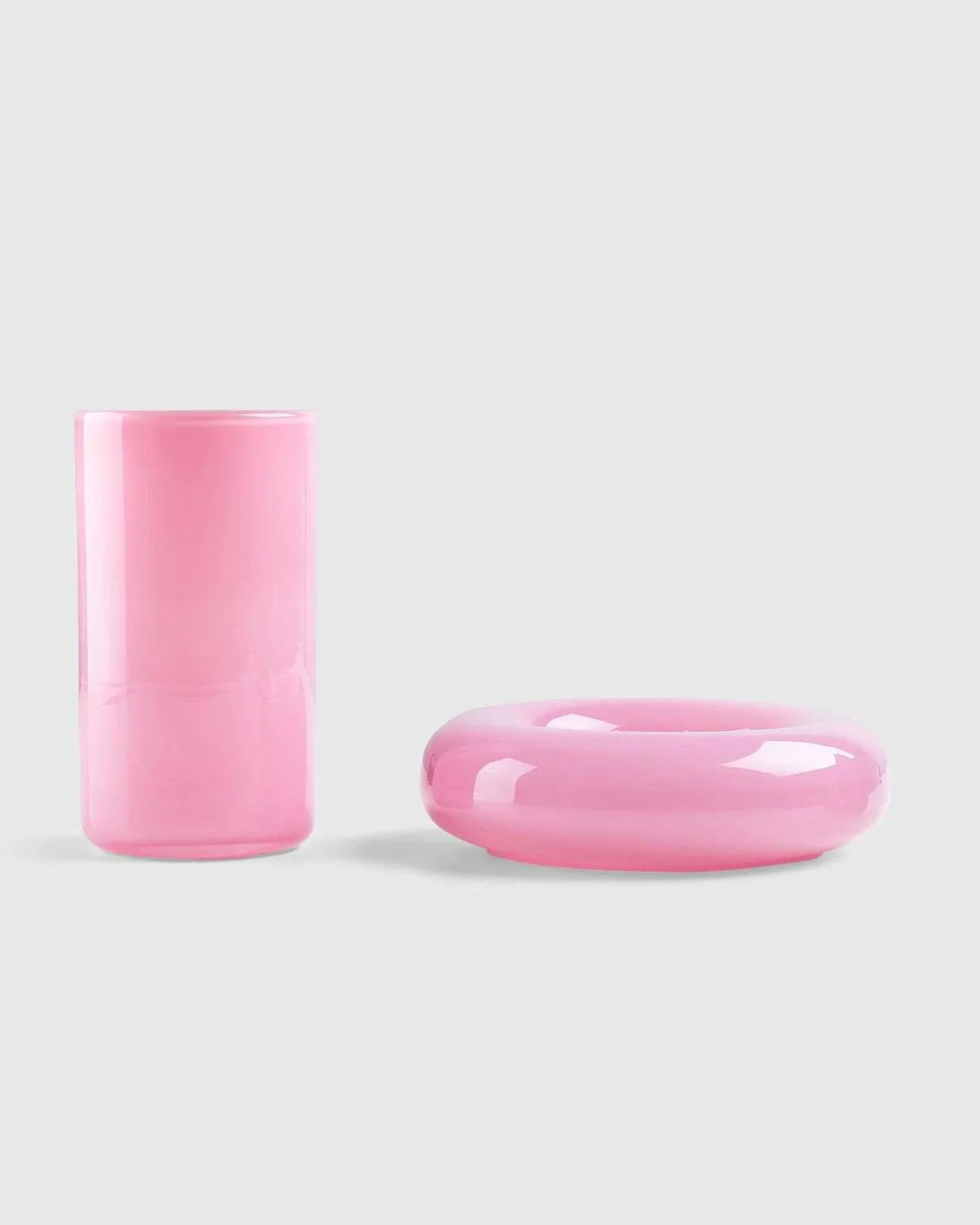 Chunky Glasvase Pink