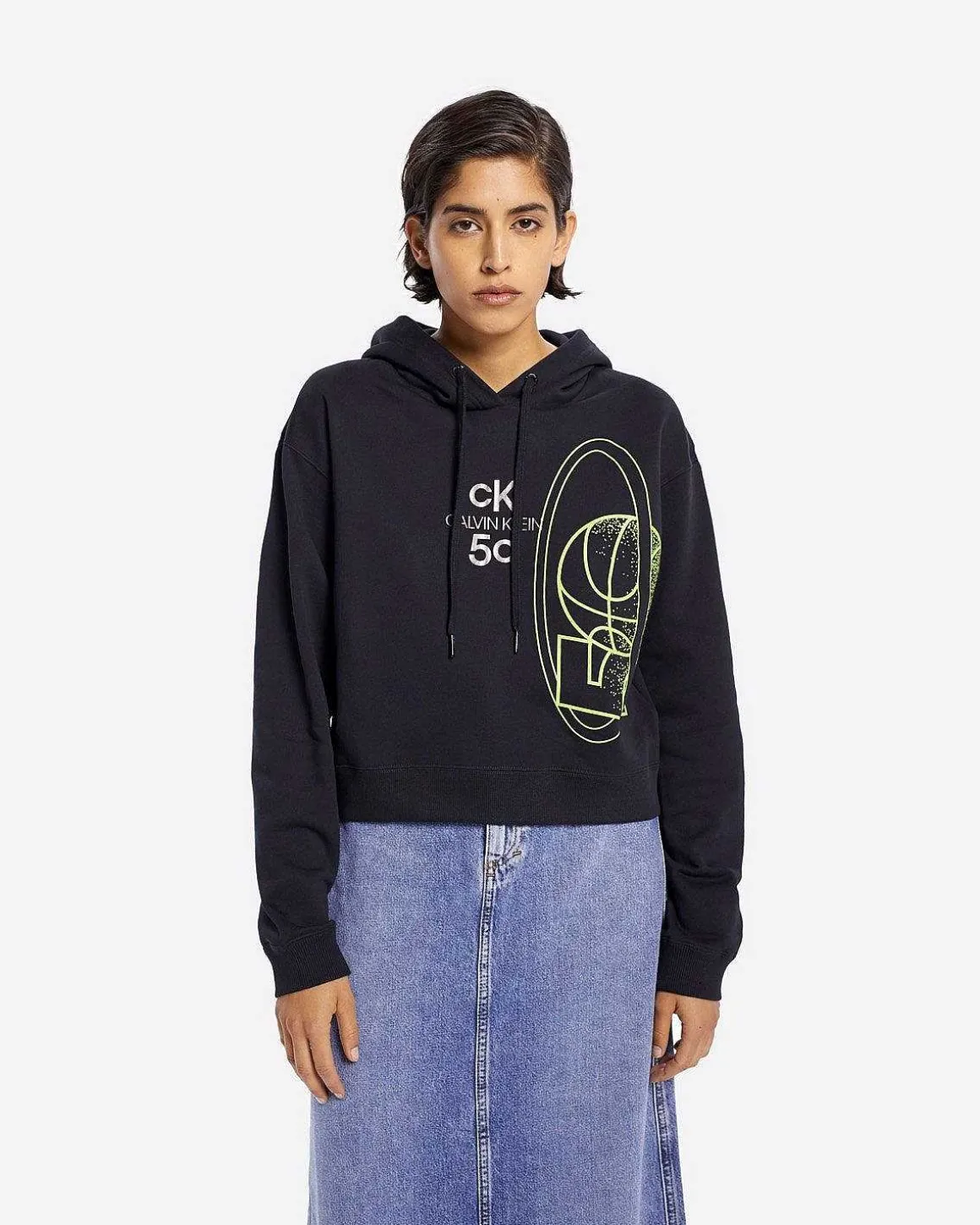 Ck50 Cropped Haettetroje Til Kvinder