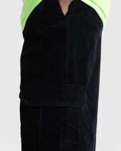 Corduroy Cargo Bukser Sort