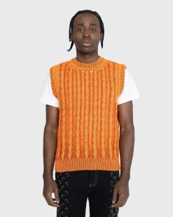 Creative Cable Mohair Vest