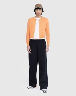 Crewneck Cardigan Mandarin Orange Melange