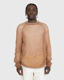 Crew Sweater Brun/Lysebla