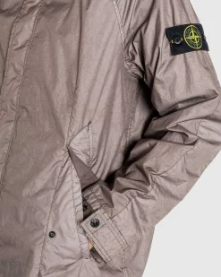Crinkle Nylon Coat Dove Grey