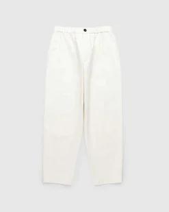 Cropped Straight Leg Bukser Beige