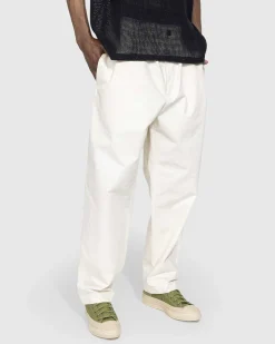 Cropped Straight Leg Bukser Beige