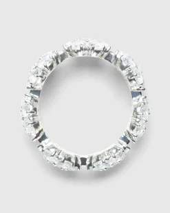 Daisy Eternity Ring Solv/Hvid