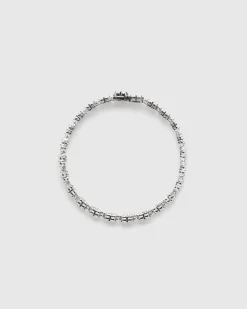 Daisy Tennis Armband Solv