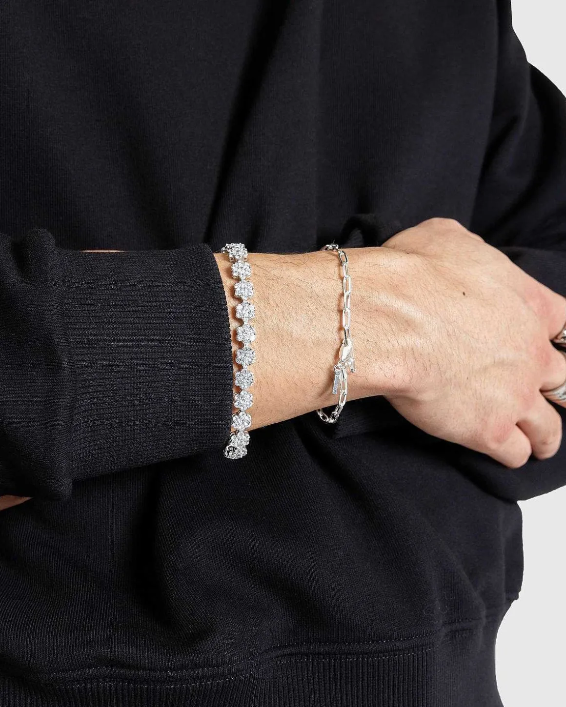 Daisy Tennis Armband Solv