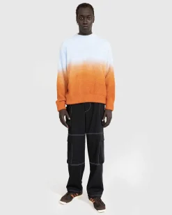 Degrade Knit Crewneck Sweater Sunset
