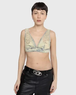 De-Janys-Fsc Denim Top Lysebla