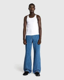 Denimbukser Med Laserprint Vintage Bla