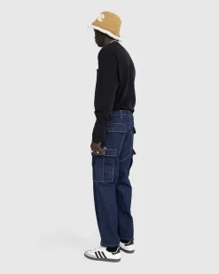 Denim Cargo Pants Indigo