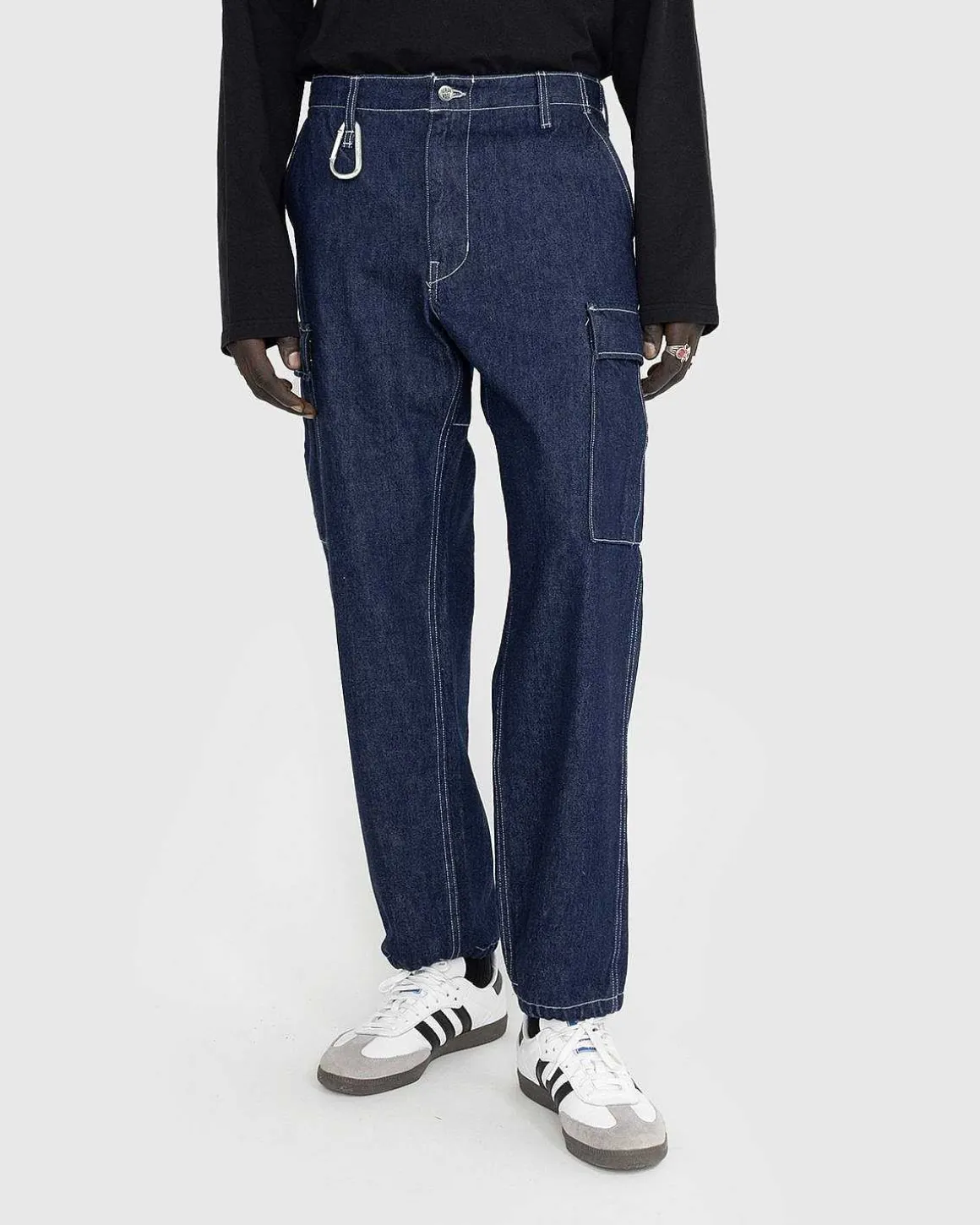 Denim Cargo Pants Indigo
