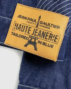 Denimjakke Med Kontrastsyninger Madonna Inspireret Indigo/Tabac