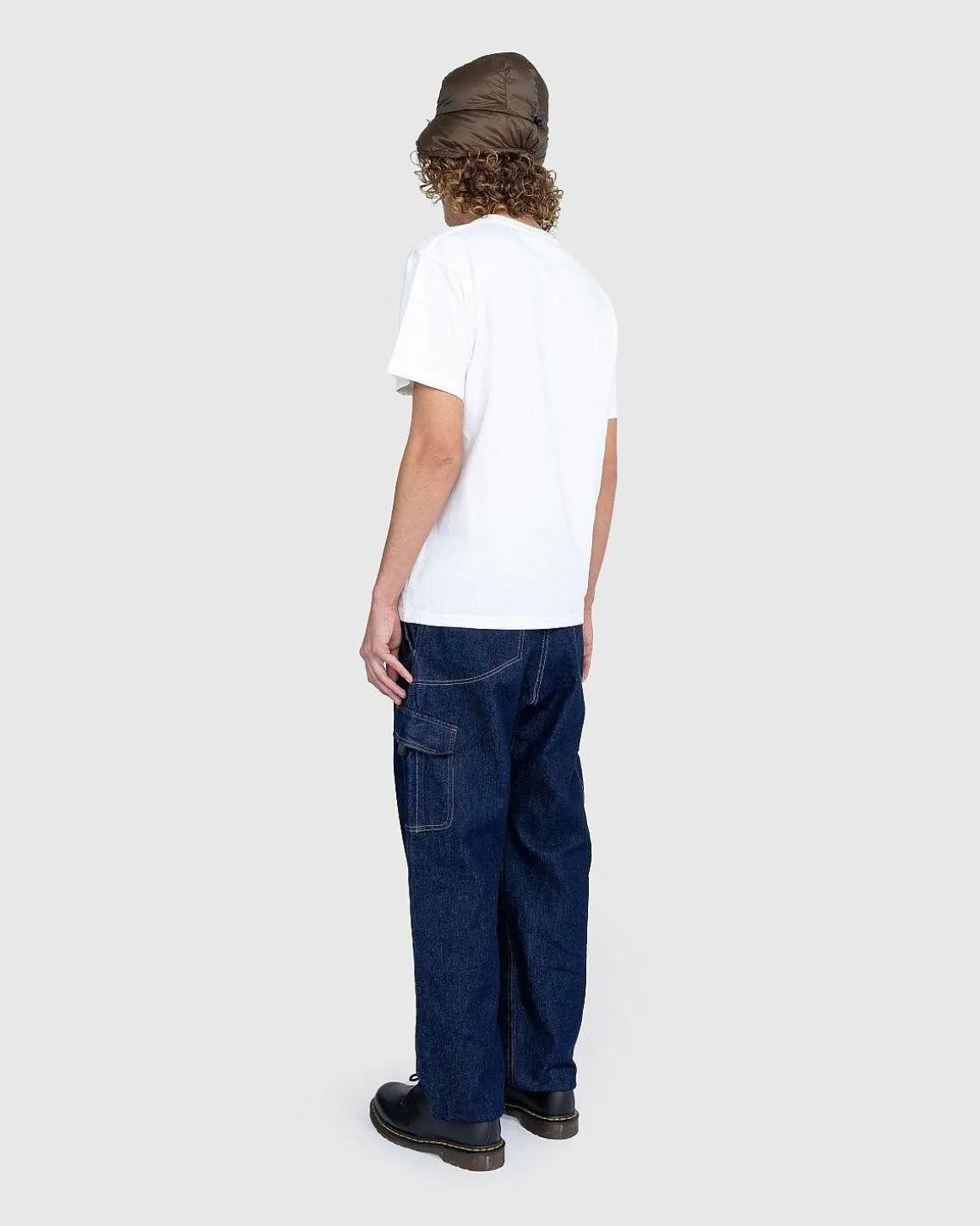 Denim Loose Cargo Pant Mork Indigo