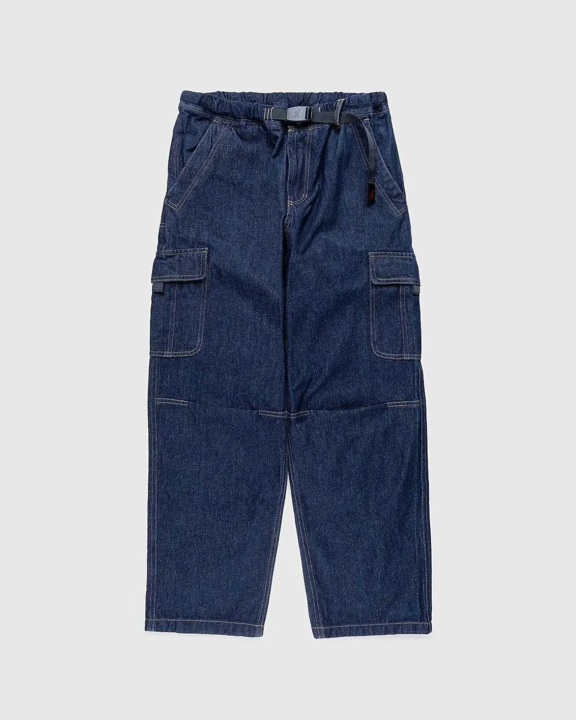 Denim Loose Cargo Pant Mork Indigo