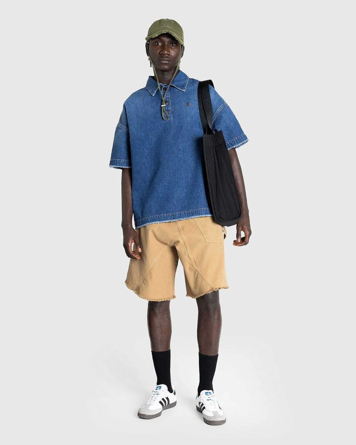 Denim Polo Skjorte Lysebla