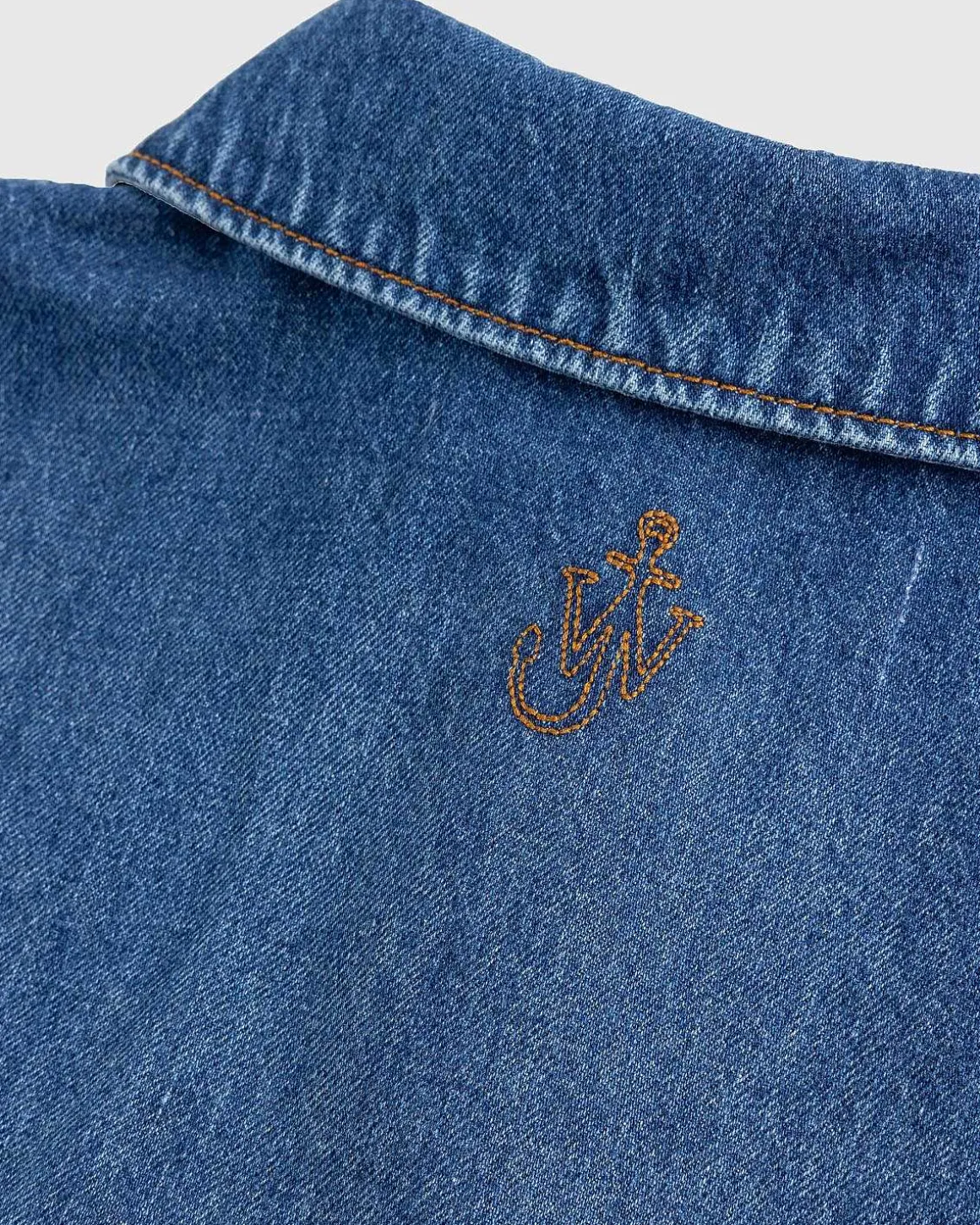 Denim Polo Skjorte Lysebla