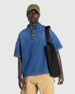 Denim Polo Skjorte Lysebla