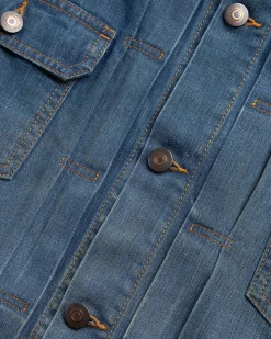 Denim Sportsjakke Amerikansk Klassisk