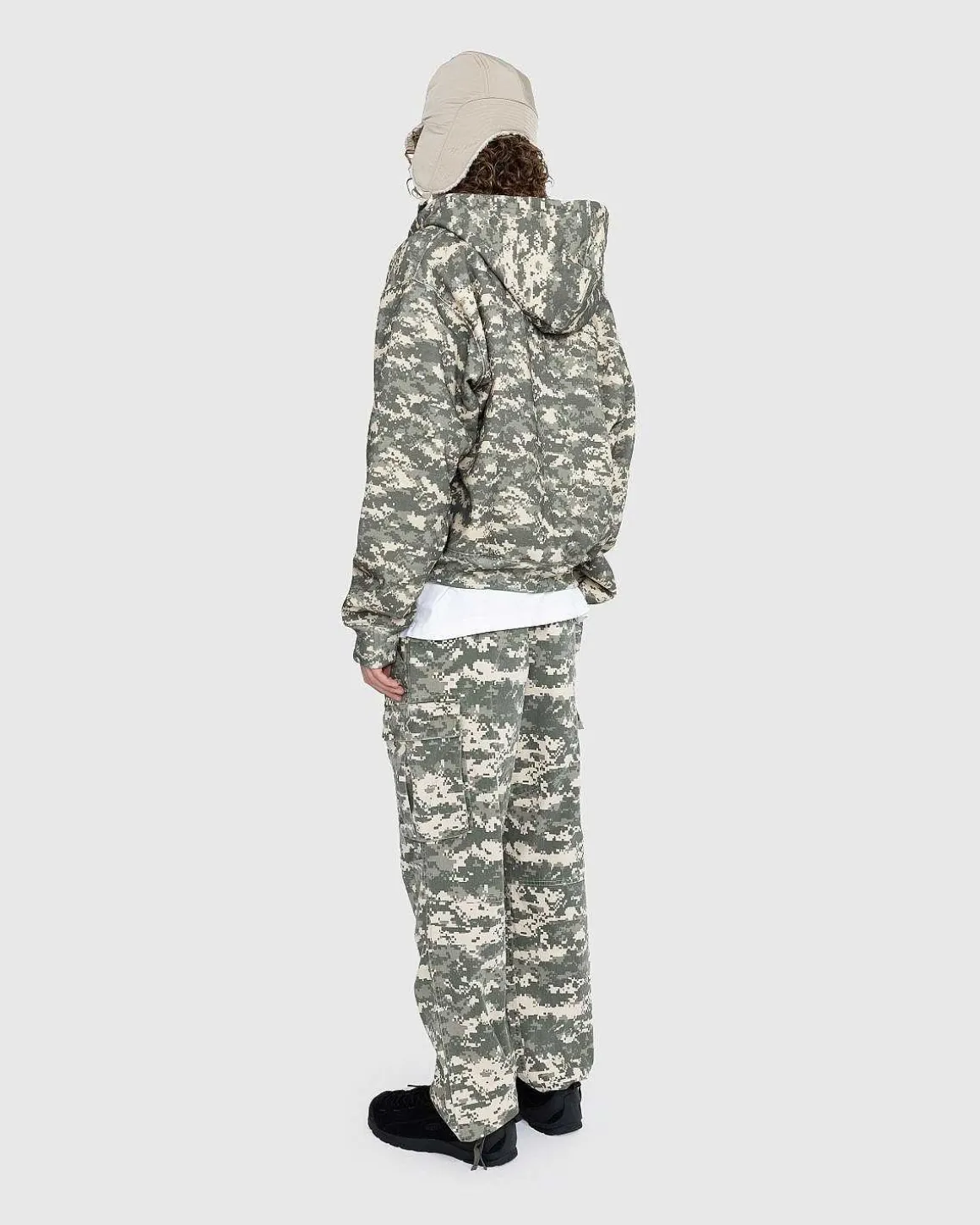 Digi Waffle Zip Haettetroje Multi/Spray Camo