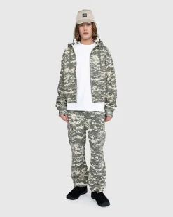 Digi Waffle Zip Haettetroje Multi/Spray Camo