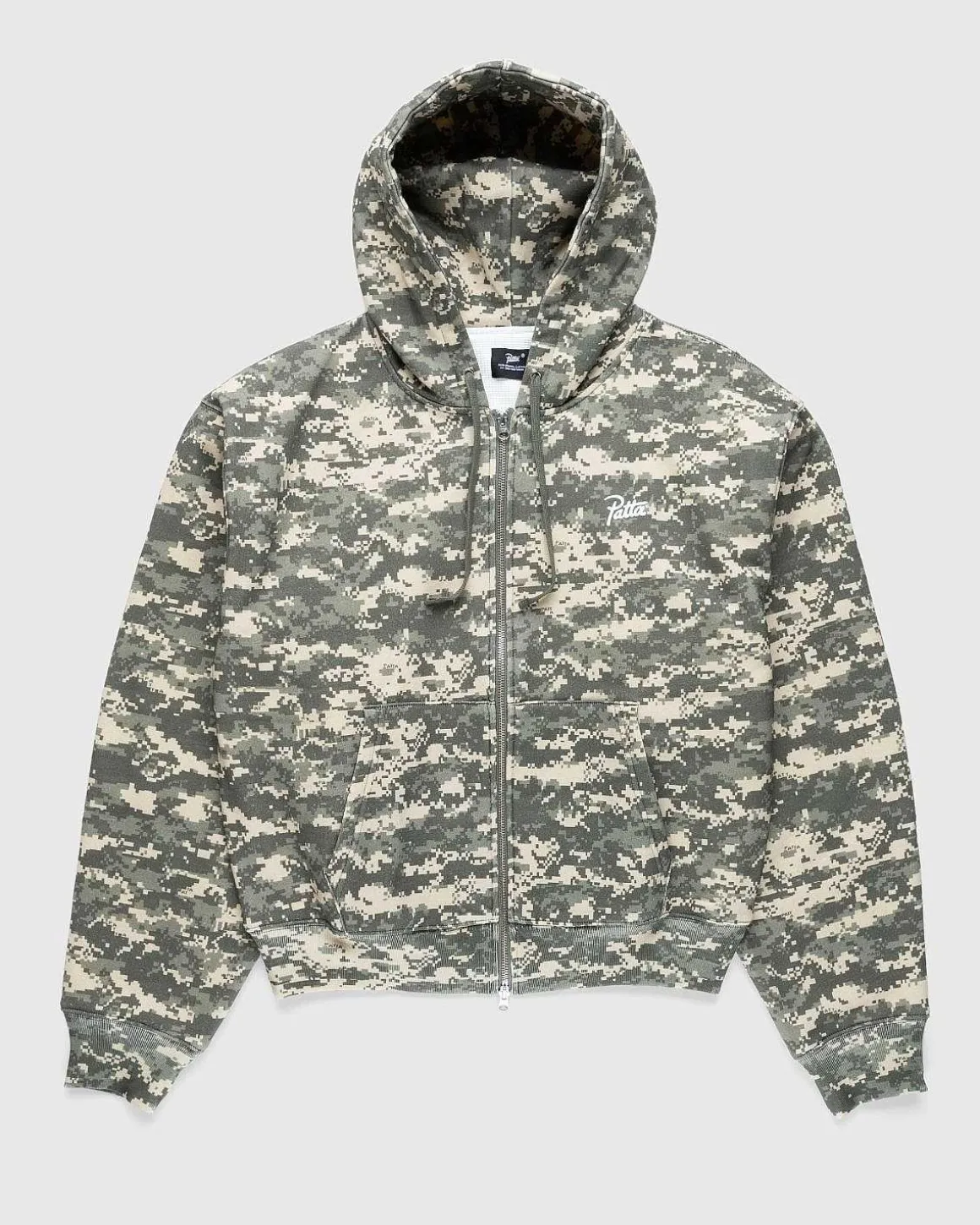 Digi Waffle Zip Haettetroje Multi/Spray Camo