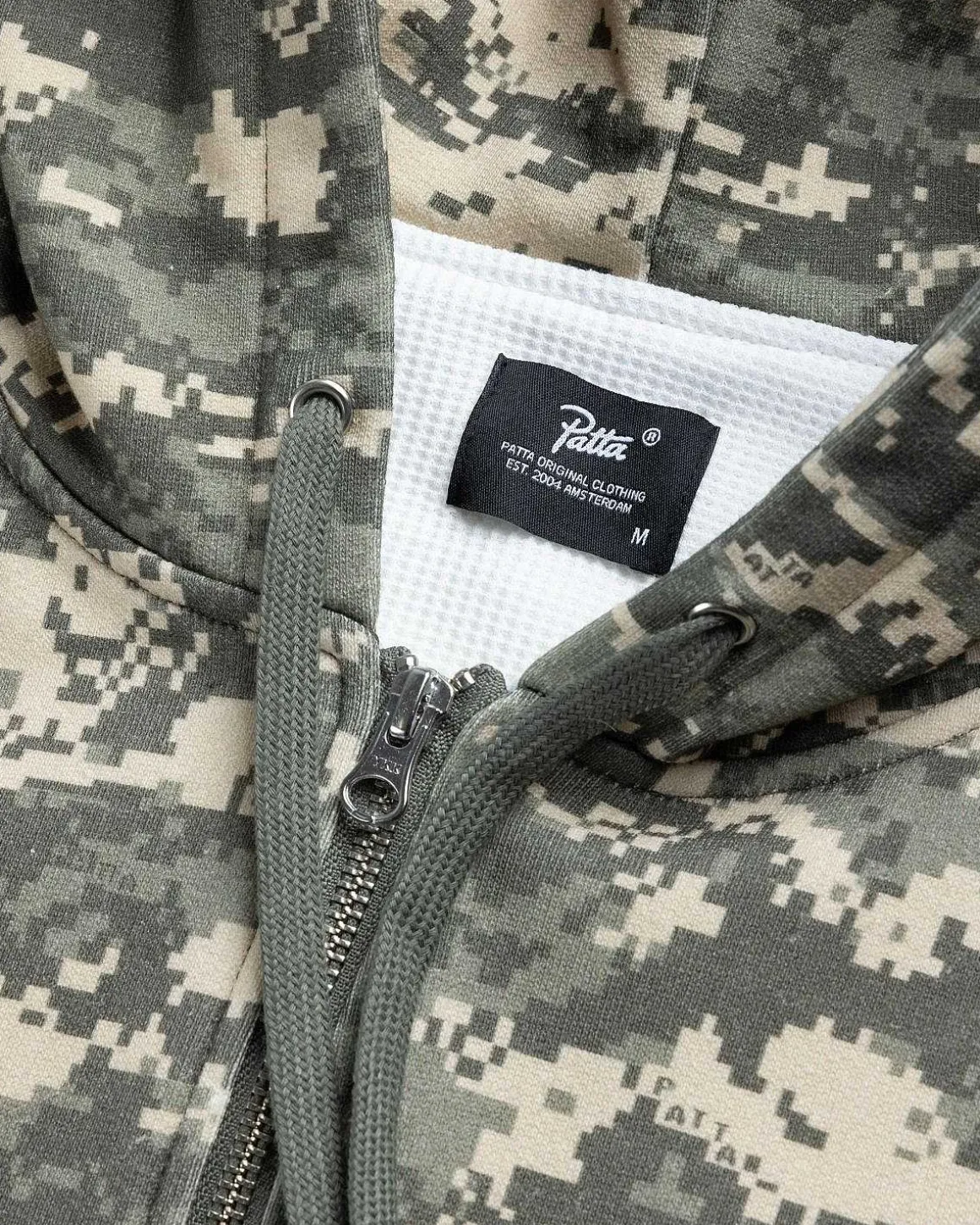 Digi Waffle Zip Haettetroje Multi/Spray Camo
