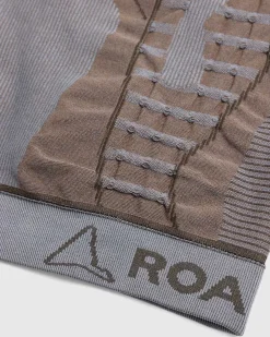 3D Strik Top Brun/Gra