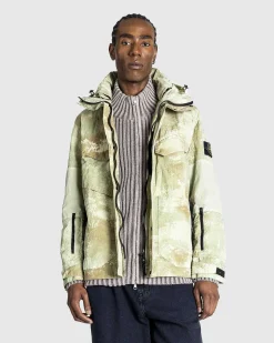 Econyl Grid Camo Jacket Natural Beige