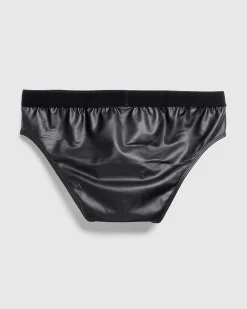 Eldar Gloss Coated Jersey Briefs Sort