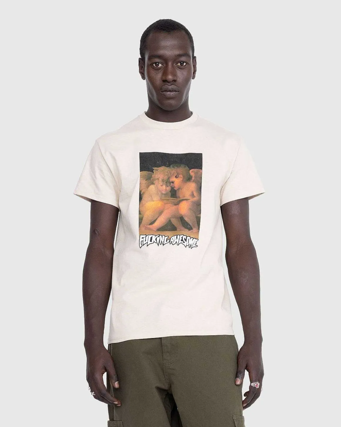 Engel Med Daemonisk Engel T-Shirt Sand