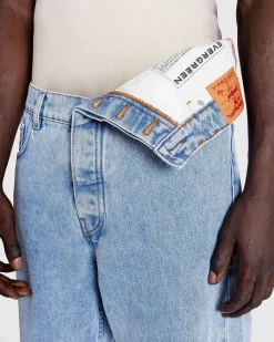 Evergreen Asymmetrisk Talje Jeans Evergreen Ice Blue